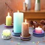 Silicone Molds for Candle Making, 4In and 3.5In and 2.5In and 2In Cylinder Mould Epoxy Resin Casting for Candlestick Make