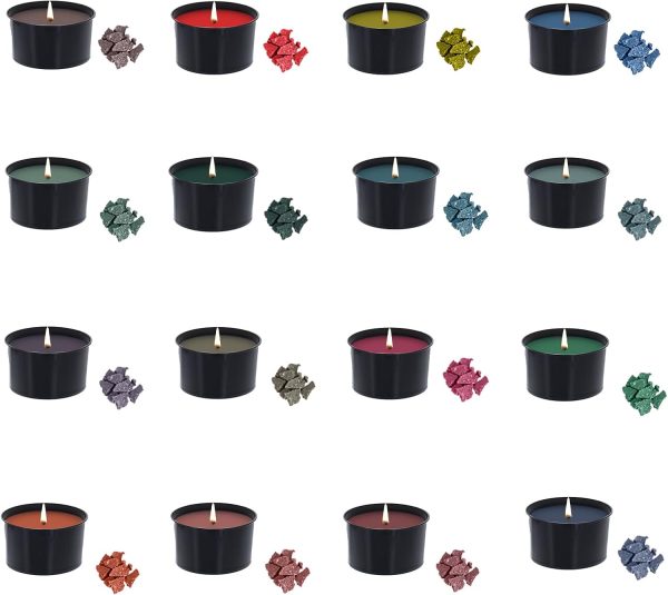 DIY Candle Dye 5g/Bag 16 Colors Candle Dye, Multi Color Flakes Candle Wax Dye for Making DIY Scented Candles Supplies