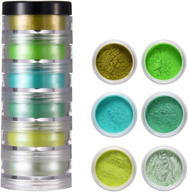 1 Set Handmade Cosmetic Grade Pearlescent Natural Mineral Powder Epoxy Resin Dye Pearl Pigment for Candle