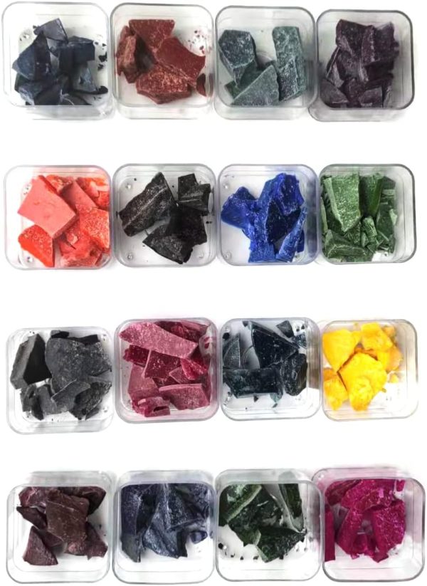 DIY Candle Dye 5g/Bag 16 Colors Candle Dye, Multi Color Flakes Candle Wax Dye for Making DIY Scented Candles Supplies
