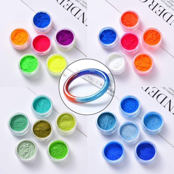 1 Set Handmade Cosmetic Grade Pearlescent Natural Mineral Powder Epoxy Resin Dye Pearl Pigment for Candle