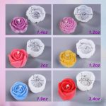Flower Resin Molds, Rose Candle Making Molds Including 6 PCS Flower Silicone Resina Moldes, Silicone Molds for Epoxy Resin Craft,Candle Making