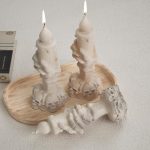 Skull Candle Light Mold Skull - Resin Casting Silicone Molds for Home Decor & Candle Making Wave Spiral Mold